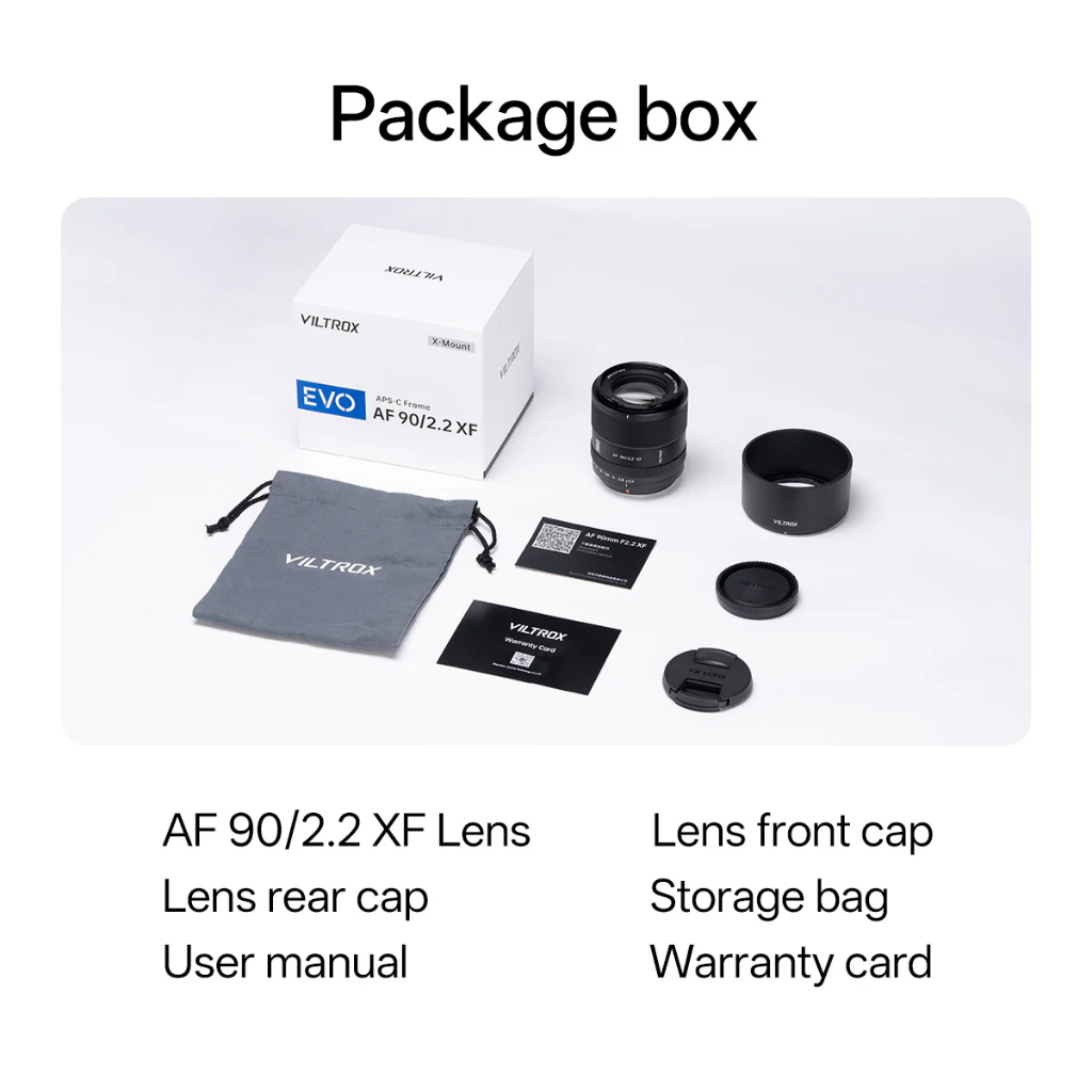 Viltrox AF 90mm F/2.2 EVO APS-C Lens (Fujifilm X / Nikon Z / Sony E Mount)
