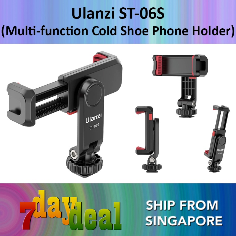 Ulanzi ST-06S Multi-function Cold Shoe Phone Holder — (2575