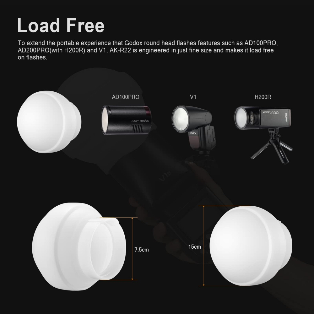 Godox AK-R22 Collapsible Diffusion Dome