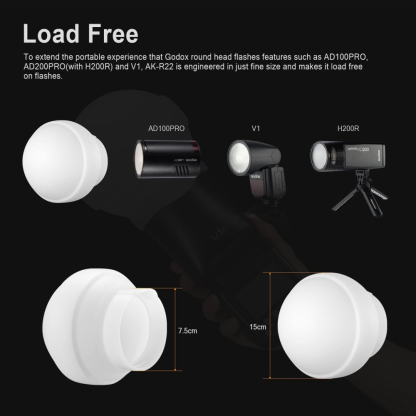 Godox AK-R22 Collapsible Diffusion Dome