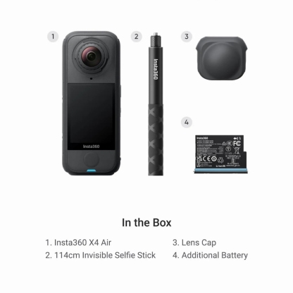 Insta360 X4 Air 360 8K Camera Starter Bundle (Arctic White / Black)