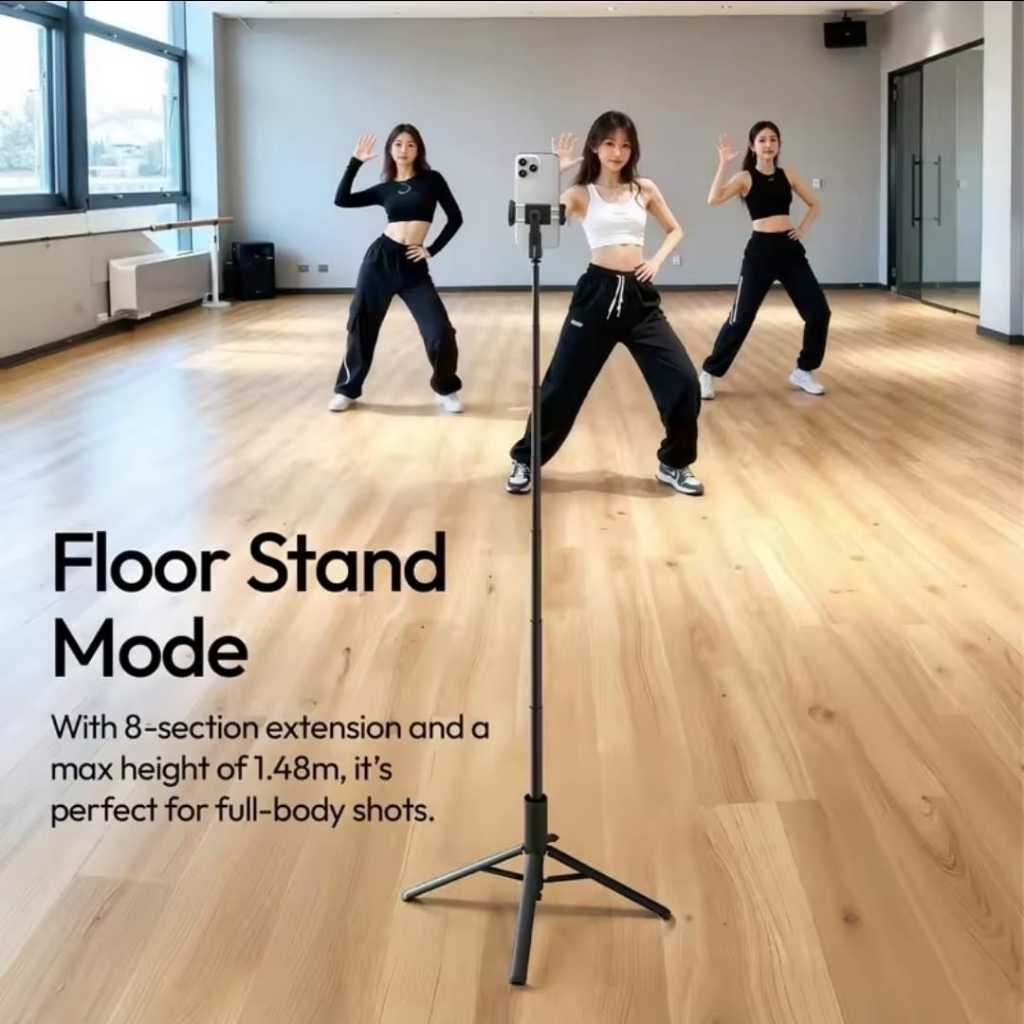 Ulanzi MT86 Automatic Quick Release Mobile Phone Selfie Stick Tripod (S023)