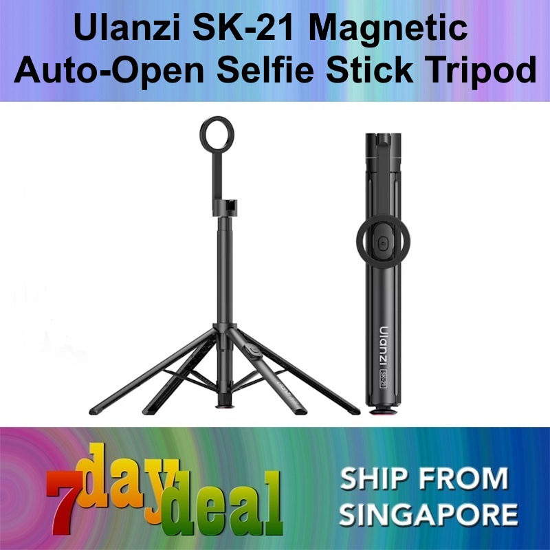 Ulanzi SK-21 Magnetic Phone Mount Auto Open Close Selfie Stick Tripod (M103)