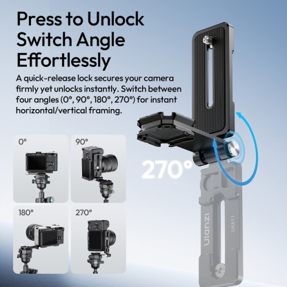 Ulanzi UKA11 Uka Foldable Quick Release L-Plate (C103)