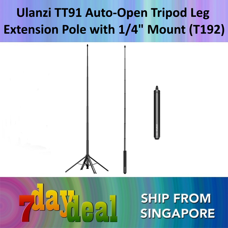 Ulanzi TT91 Auto-Open Tripod Selfie Extension Pole with 1/4" Mount (T192)