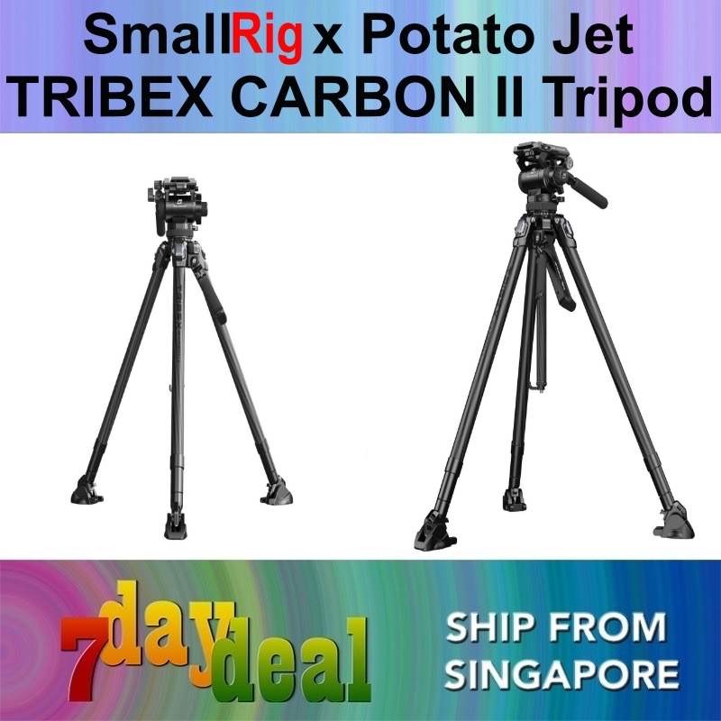 SmallRig x Potato Jet TRIBEX CARBON II Tripod With Dynamic Balance Hydraulic Fluid Head (5755)