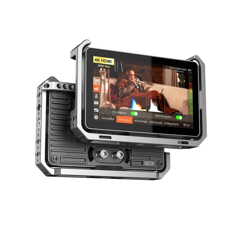 Viltrox DC-X3 HDMI / SDI On-Camera 6" Field Monitor (High Bright 2000 Nit and Touch Screen) / Bundle with Cage