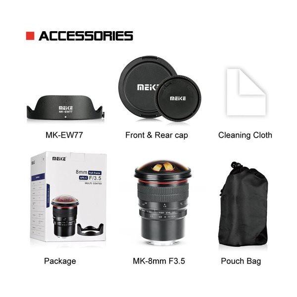 Meike 8mm f3.5 Fisheye Lens (Fujifilm X)