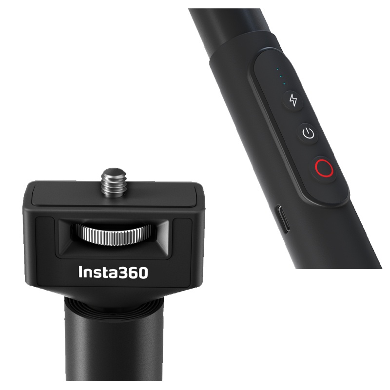 Insta360 Extendable Power Invisible Selfie Stick (With Integrated Remote Control and Built-In 4500mAh Battery)