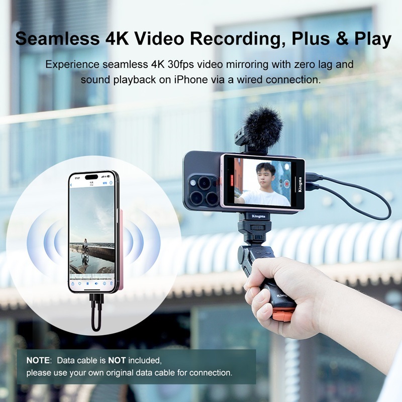 KingMa VL-PH01 / VL-PH02 Max Magnetic Live Streaming Vlog Selfie Monitor Screen (Black)