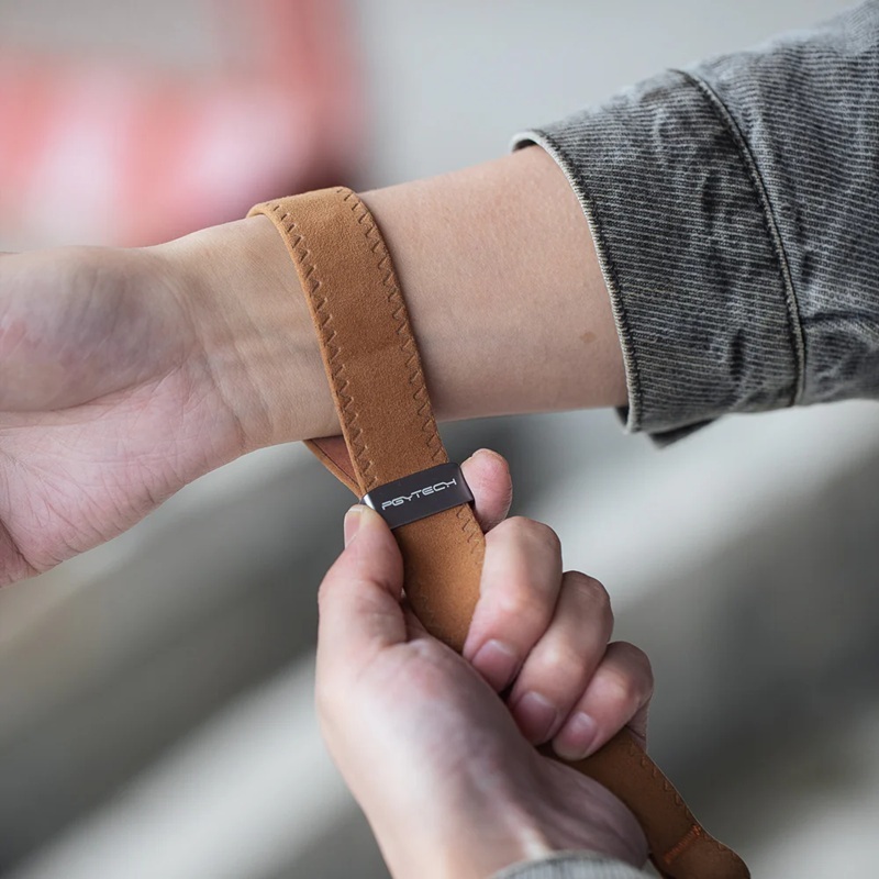 PGYTECH Camera Wrist Strap (Brown / Green / Grey)