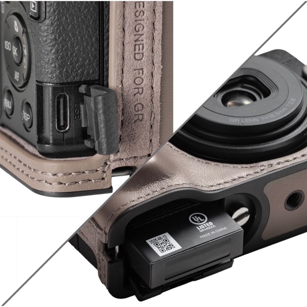 SmallRig Leather Case Kit For Ricoh GR IV / GR IIIx / GR III HDF / GR IIIx HDF (Black 5676  / Grey 5677 / Red 5678)