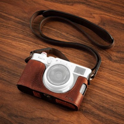 SmallRig Leather Half Case Kit for Fujifilm X100VI (Black 4700 / Brown 4699)