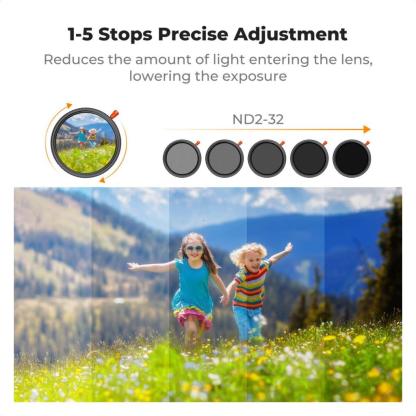 K&F Nano-X / Nano-C 3-in-1 Variable ND2-32 + CPL + Black Pro Mist 1/4 Diffusion Lens Filter