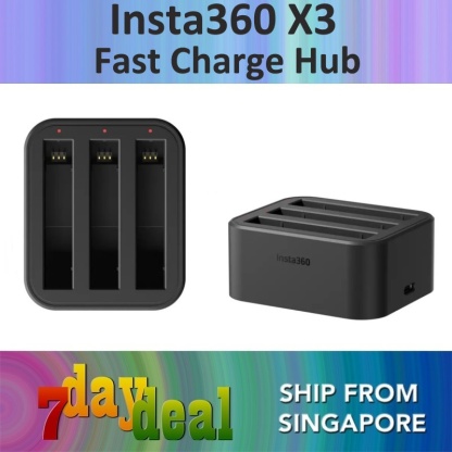 Insta360 X3 Fast Charge Charging Hub (USB Type C Triple Slot Charger)