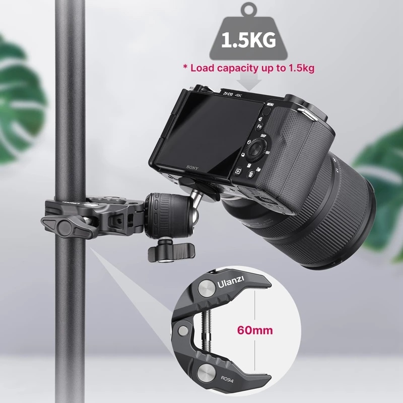 Ulanzi R099 Clamp Mount with Mini Ball Head (2993)