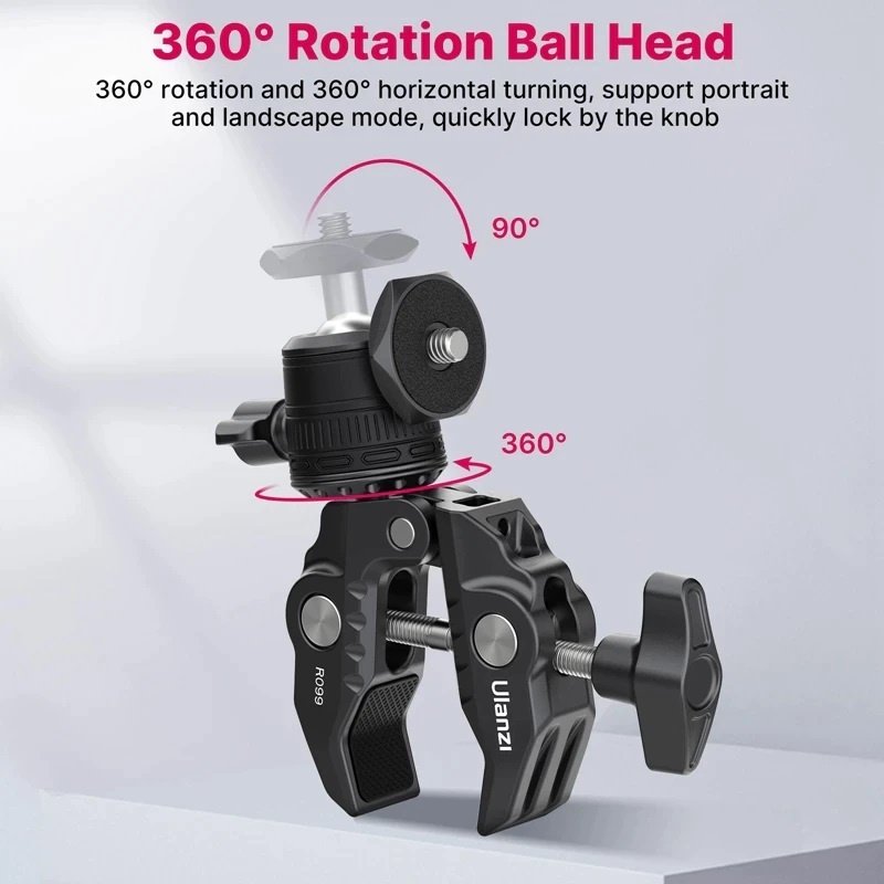 Ulanzi R099 Clamp Mount with Mini Ball Head (2993)