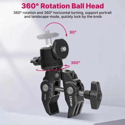 Ulanzi R099 Clamp Mount with Mini Ball Head (2993)