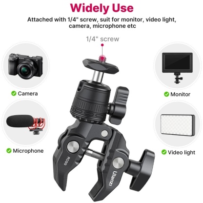 Ulanzi R099 Clamp Mount with Mini Ball Head (2993)