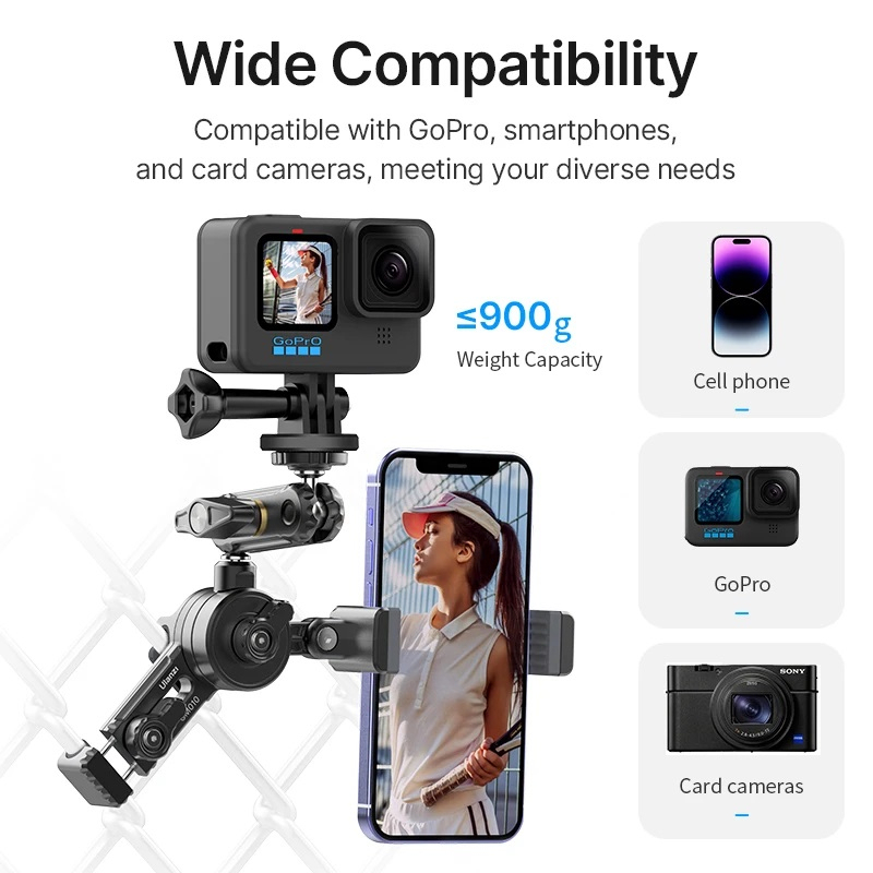 Ulanzi CM010 Fence Mount - For Action Cameras, Smartphones and Compact Cameras (3313)