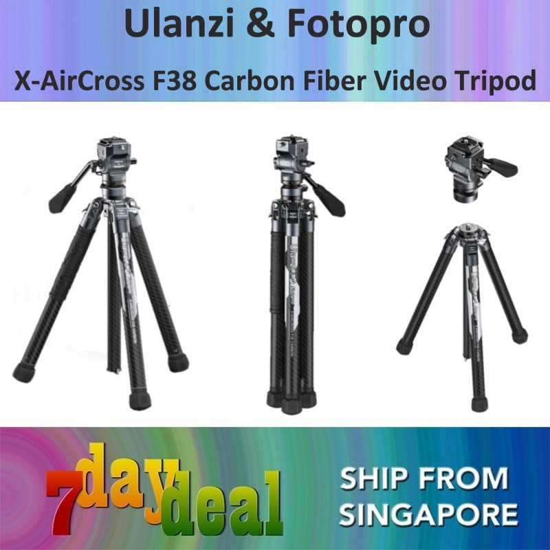 Ulanzi & Fotopro X-AIRCROSS F38 Carbon Fiber Video Tripod (3318)