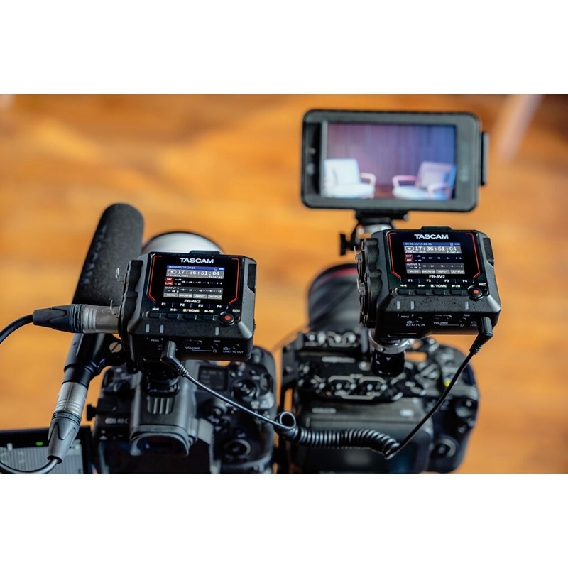 Tascam FR-AV2 32-Bit-Float Portable Audio Field Recorder + Tascam AK-BT2 Bluetooth Adapter