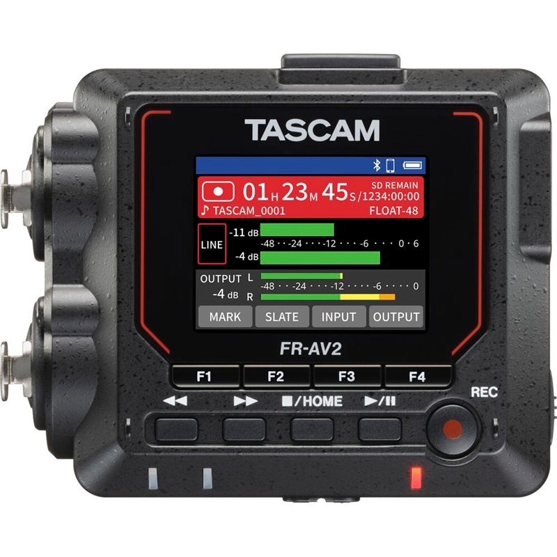 Tascam FR-AV2 32-Bit-Float Portable Audio Field Recorder + Tascam AK-BT2 Bluetooth Adapter