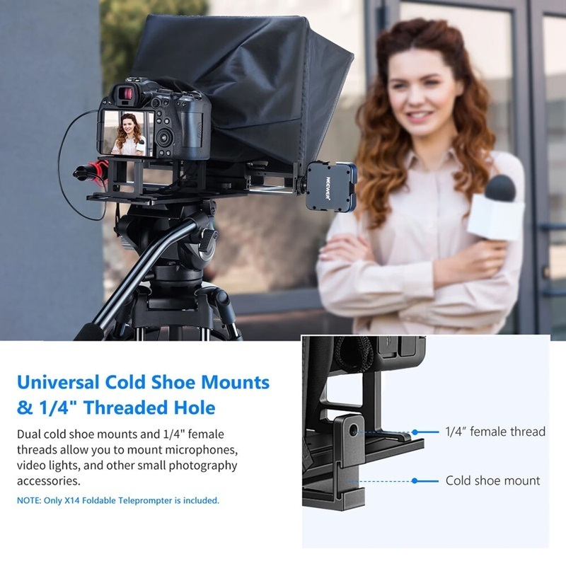 Neewer X14 14" Tablet Teleprompter (For 14” Tablet's width up to 22.1cm)