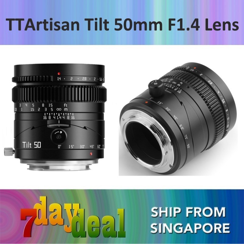 TTArtisan 50mm F/1.4 Full Frame Tilt Lens (E FE / RF / X / Z Mount)