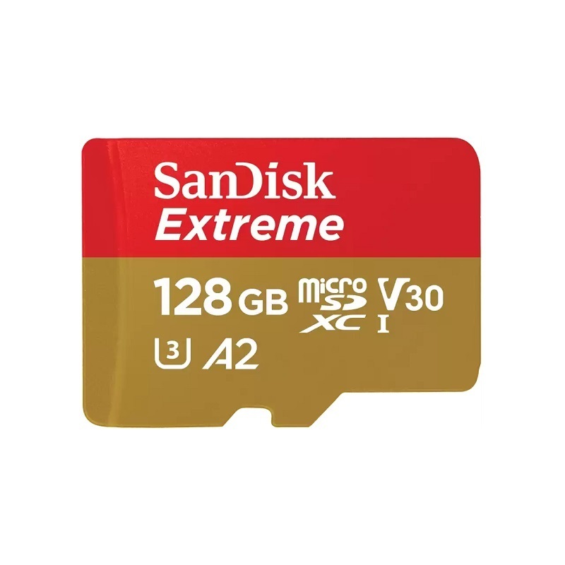 Sandisk Extreme & Extreme Pro 64GB (170MB/s), 128GB (190MB/s), 256GB (190MB/s), 512GB (200MB/s) MicroSD Memory Card