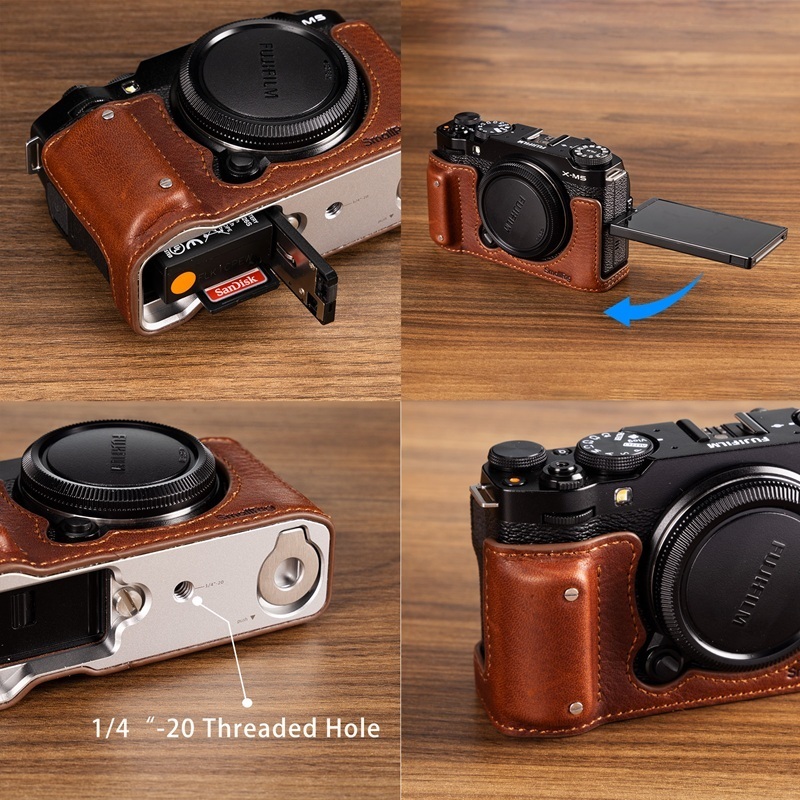 SmallRig Half Leather Case Kit Black (4879) / Brown (4880) for Fujifilm X-M5