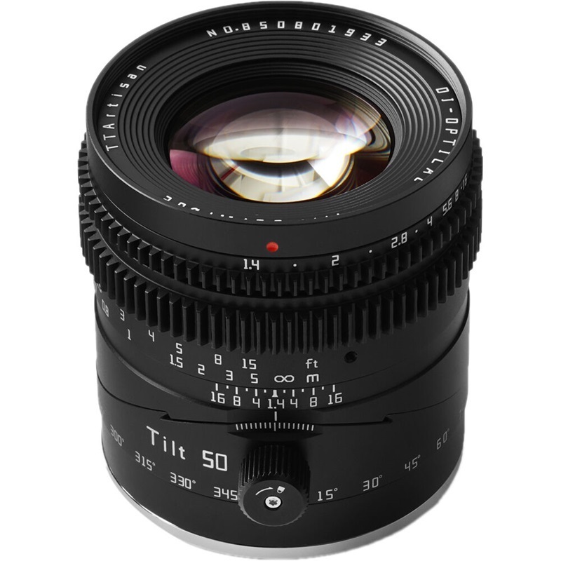 TTArtisan 50mm F/1.4 Full Frame Tilt Lens (E FE / RF / X / Z Mount)