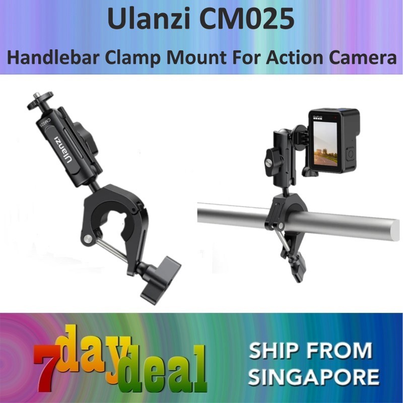Ulanzi CM025 Bike/Motorcycle Handlebar Clamp Mount (For Action Camera)