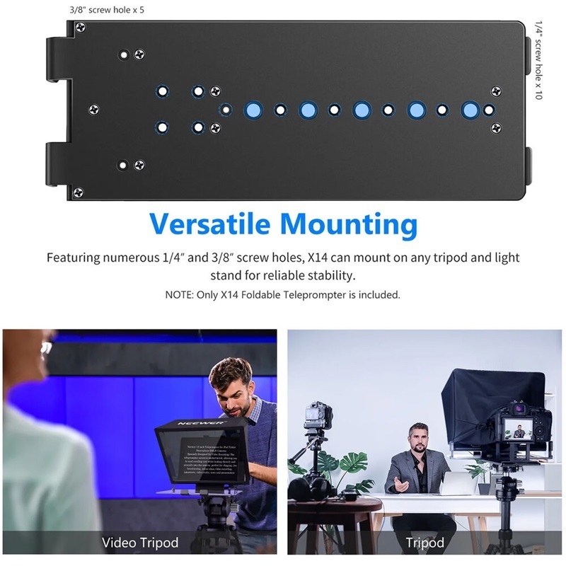 Neewer X14 14" Tablet Teleprompter (For 14” Tablet's width up to 22.1cm)