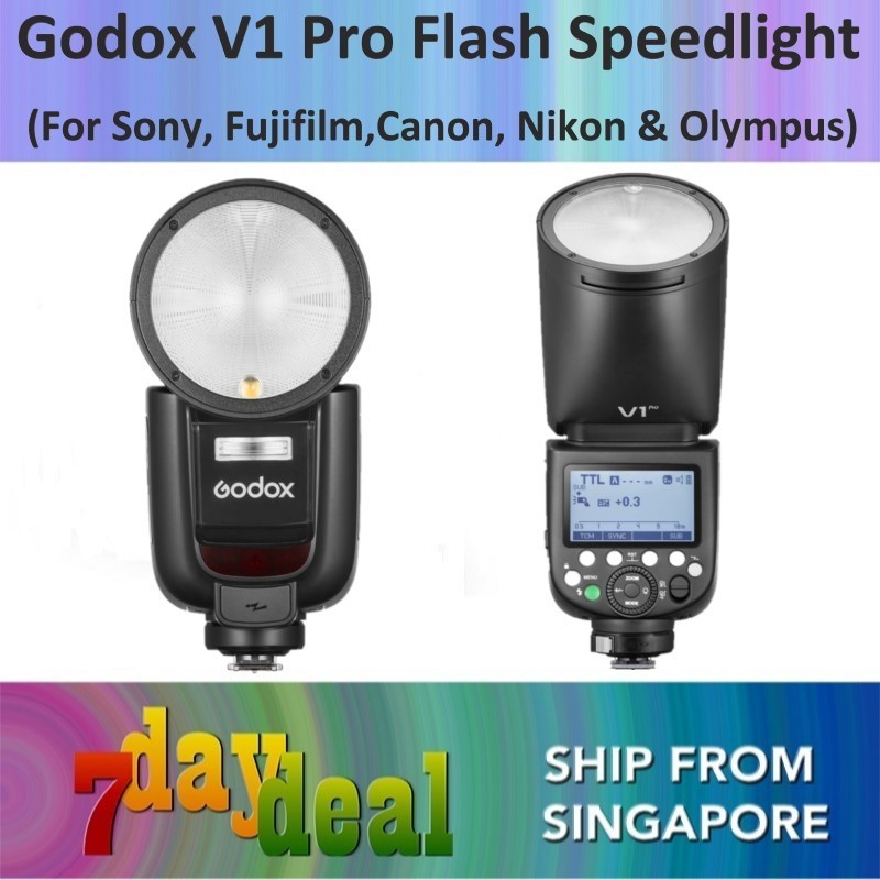 Godox V1Pro TTL On-Camera Round Flash Speedlight (V1 Pro)