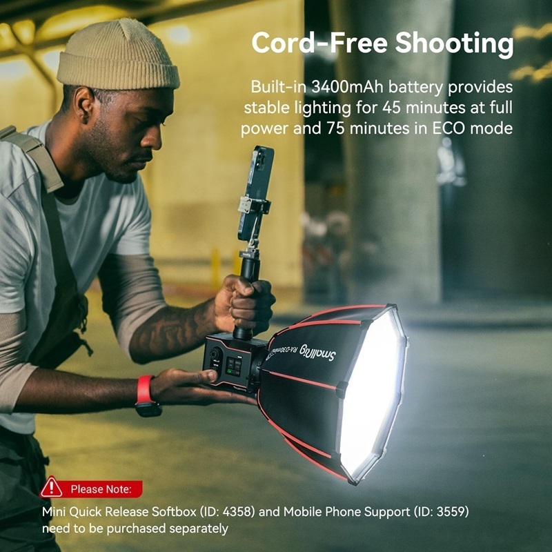 SmallRig RC 60B Portable Bi-Color COB LED Video Light (4376)