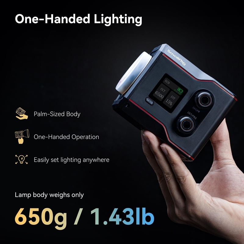 SmallRig RC 60B Portable Bi-Color COB LED Video Light (4376)