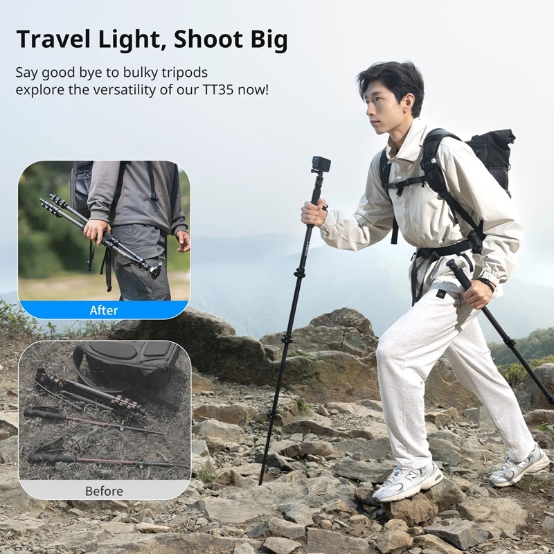 Ulanzi TT35 Hiking Stick Tripod Kit (T068)