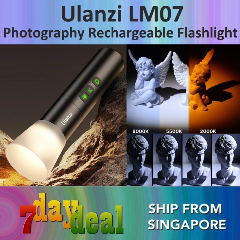 Ulanzi LM07 Photography Rechargeable Bi-Color Flashlight (L031GBB1)