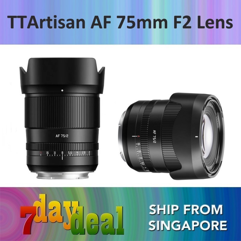 TTArtisan AF 75mm F2 Full Frame Lens (Black) - E / Z / L Mount