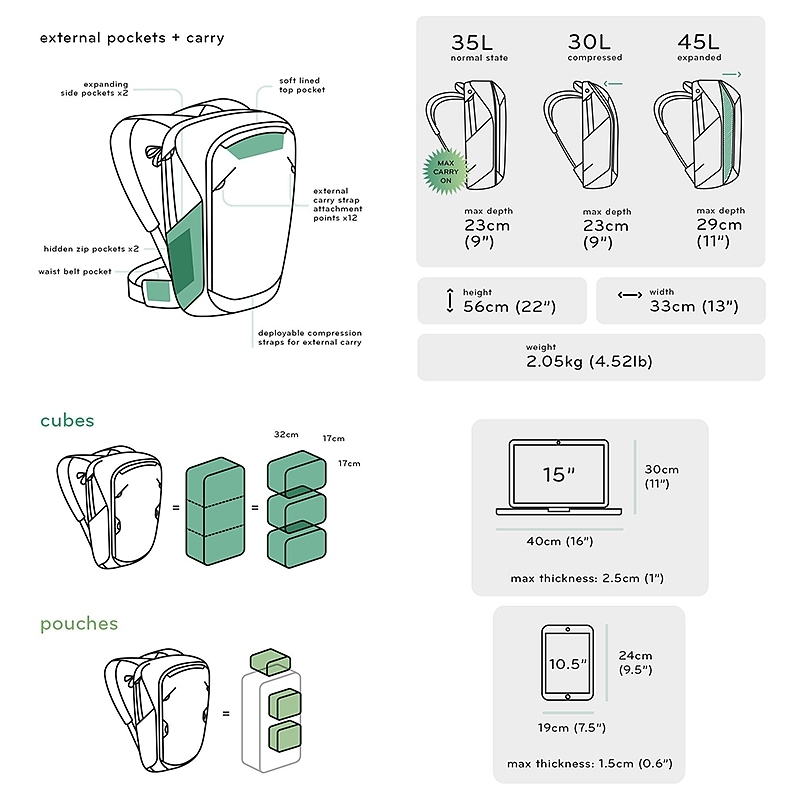 Peak Design Travel Backpack 45L