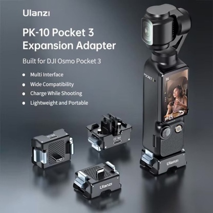 Ulanzi PK-10 1/4" Screw Arca Swiss 2-Prong Action Mount Base Plate (Type C) for DJI Osmo Pocket 3 (C029)