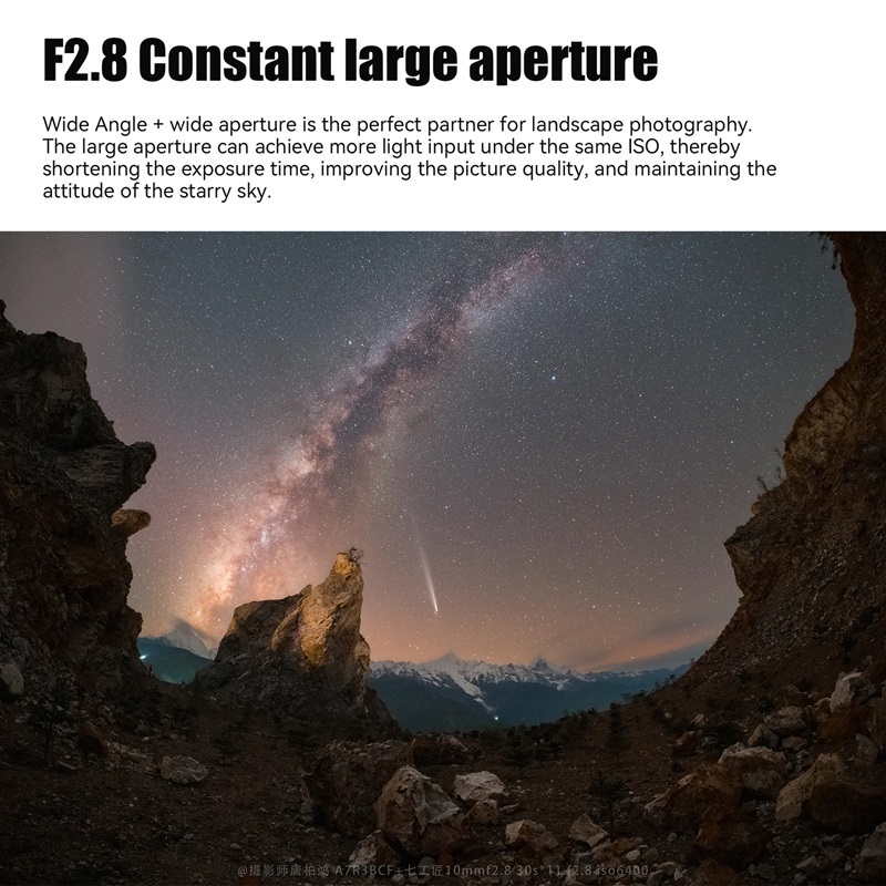 7Artisans 10mm F2.8 Mark II Full Frame Manual Focus Lens