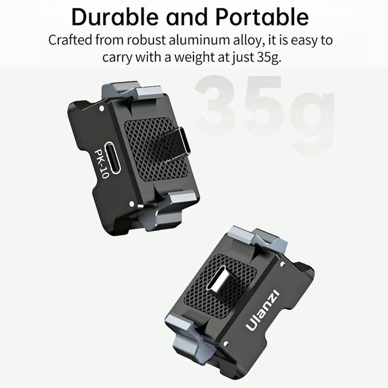 Ulanzi PK-10 1/4" Screw Arca Swiss 2-Prong Action Mount Base Plate (Type C) for DJI Osmo Pocket 3 (C029)