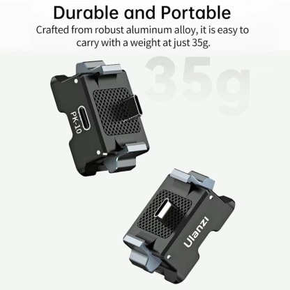 Ulanzi PK-10 1/4" Screw Arca Swiss 2-Prong Action Mount Base Plate (Type C) for DJI Osmo Pocket 3 (C029)
