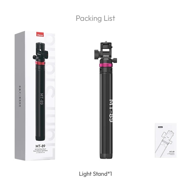 Ulanzi MT-89 Quick-Release Light Stand with Cold Shoe Mount (T082)