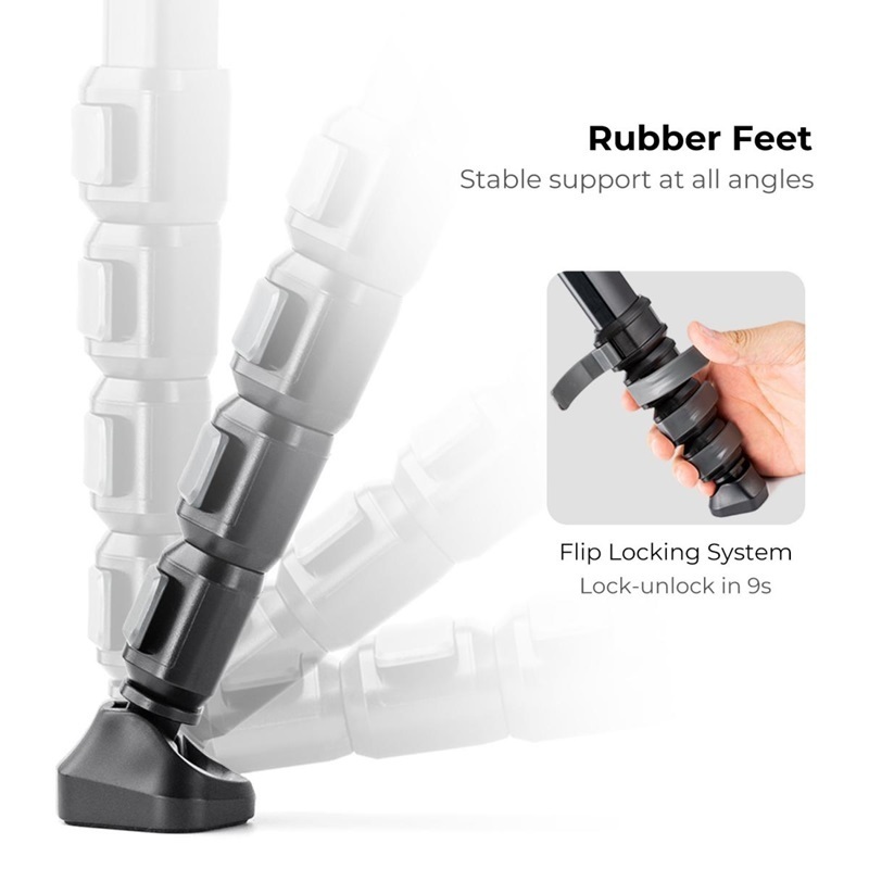 K&F M1+BH-36L Camera Tripod 1.77m (KF09.105V1)