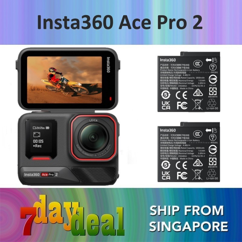 Insta360 Ace Pro 2 Dual Battery Bundle / Flash Print Bundle (8K Action Camera)