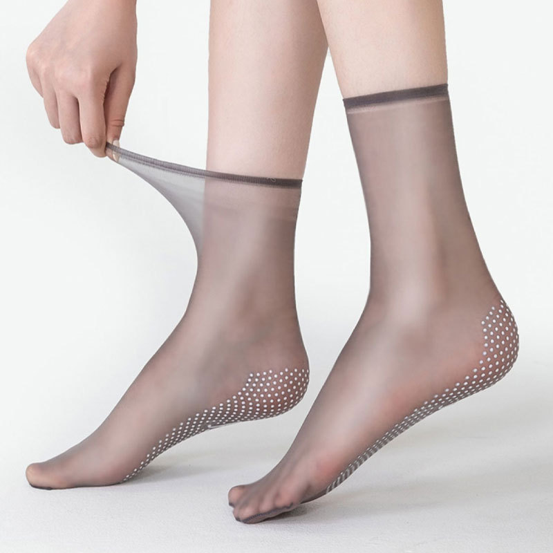 Ice silk seamless non-slip mask socks