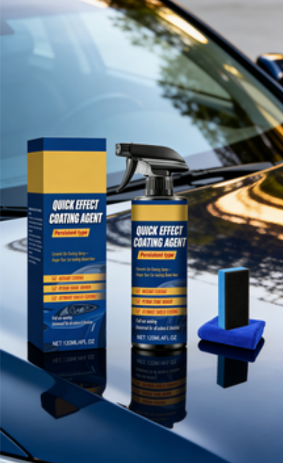 3-in-1 Quick Car Ceramic Coating Spray High Protection – Hydrophobic Nano Paint Sealant & Wax (Mirror Shine)